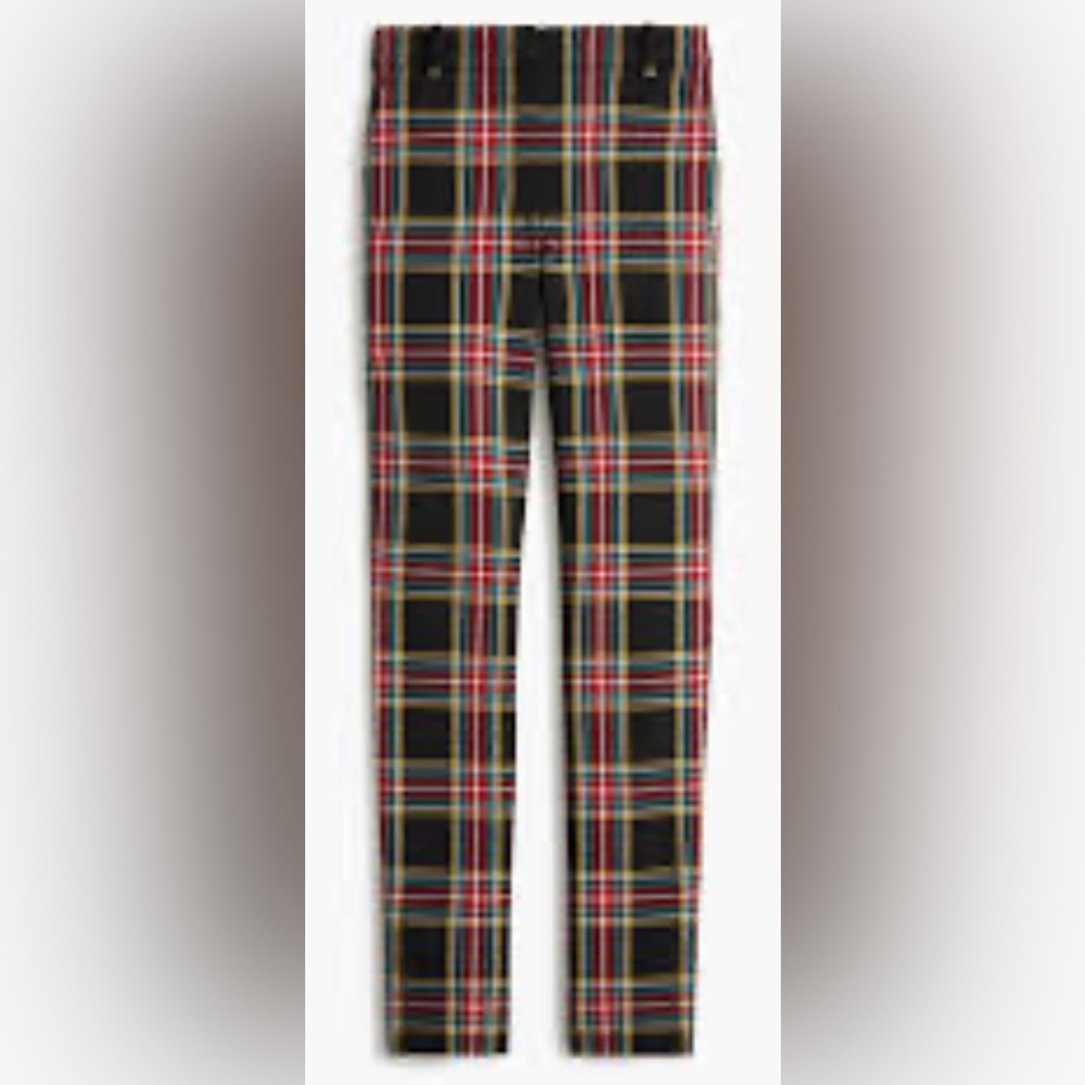 J Crew Ruby Tartan Plaid Pants size 4 - Picture 1 of 10